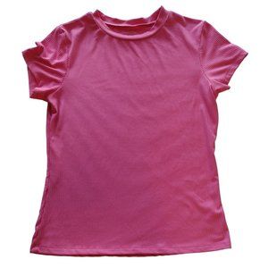 Yummy Soft Pink Short Sleeve Shirt Small